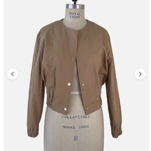 Zara Tan Bomber Jacket for Women
